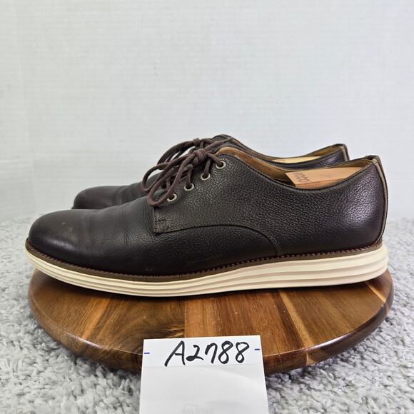 Cole Haan Mens 12 GrandOs Brown Leather Casual Lifestyle Daily Plain Toe Oxford main image 8